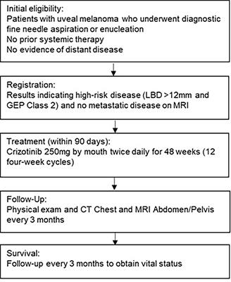 Adjuvant crizotinib in high-risk uveal melanoma following definitive therapy